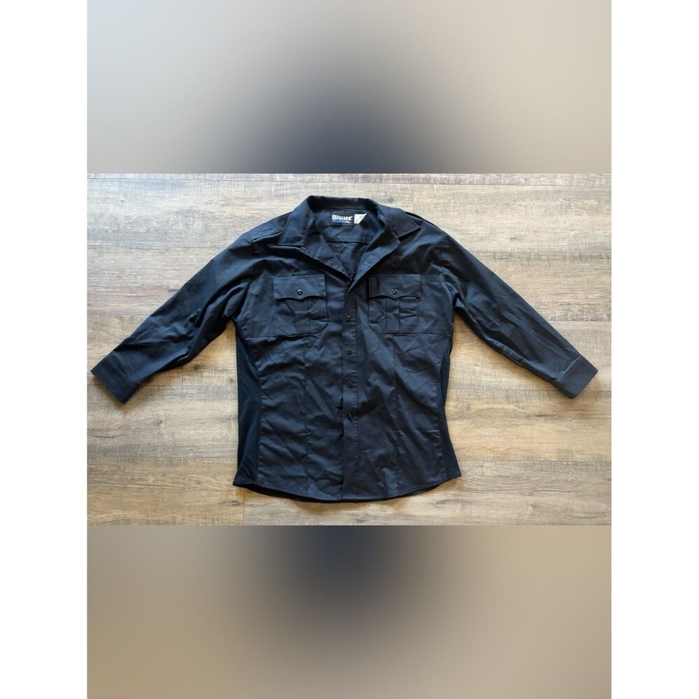 Blauer men’s size XL navy blue long sleeve cotton super shirt uniform tactical